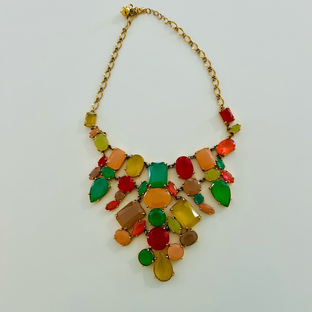 Kate Spade Multicolor Gem Necklace and earrings